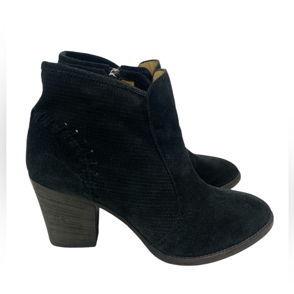 Aquatalia | Fern Black Suede Ankle Boots- size 8 - Picture 1 of 11